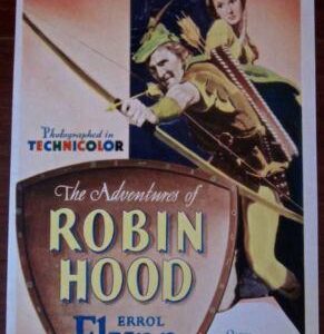The Adventures Of Robin Hood - Errol Flynn (1938) US Mini Window Card