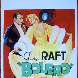 Bolero - George Raft (1934) US Window Card Movie Poster PB
