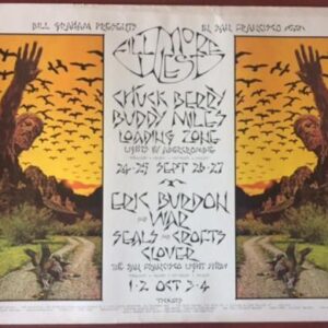 Chuck Berry At Fillmore (1970) 22x28 US Concert Poster - 1st Print