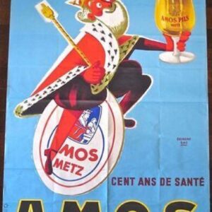 Amos Brewery - Art By Raymond Gay (1935) 45x60.5 French Advertising Poster