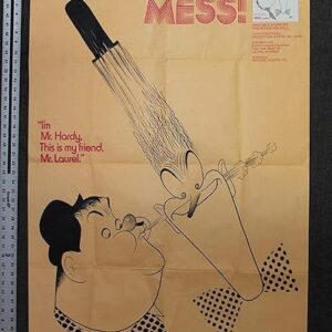 A Fine Mess - Laurel And Hardy (1986) US One Sheet Movie Poster
