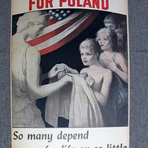 American Relief For Poland - Give - Art By W.t. Benda (1945) 13.75x22 US WWII Poster