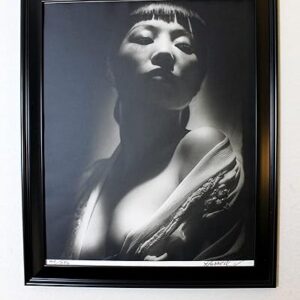 Anna May Wong By George Hurrell (1985) 16x20 US Signed Photo - Framed