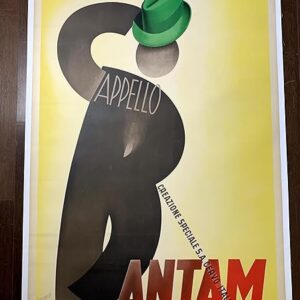 Bantam Capello - Art By Gino Boccasile (1938) 39.375x54.75 Italian Advertising Poster LB