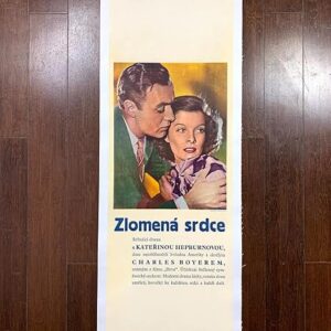 Break Of Hearts - Katharine Hepburn (1935) 12x37.75 Czechoslovakian Movie Poster