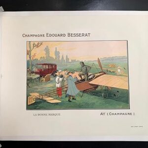 Champagne Eduoard Besserat (1914) 22x28 French Advertising Poster LB