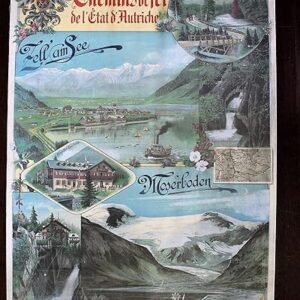 Chemins De Fer - Moserboden - Art By J. Politzer (1921) 26.75x37.625 French Travel Poster LB