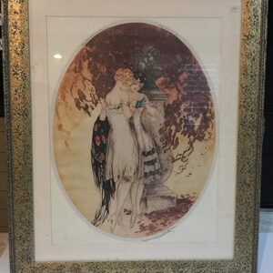 Deaux Mademoiselle - Art By Louis Icart (1928) French Art Deco Print - Framed