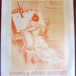 Ed. Sagot - Art By P. Helleu (1900) French Advertising Poster LB