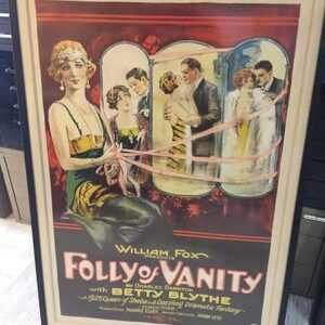 Folly Of Vanity (1924) US One Sheet Movie Poster - Framed