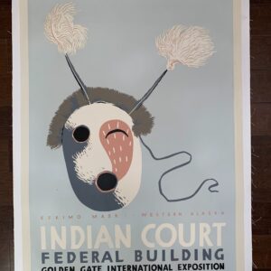 Indian Court Federal Building - Art by Louis Siegriest (1939) 25x36 US Advertising Poster LB