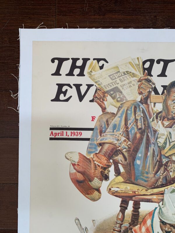 Saturday Evening Post - Art By J.C. Leyendecker (1939) 22x28 US Newstand Poster - Image 2