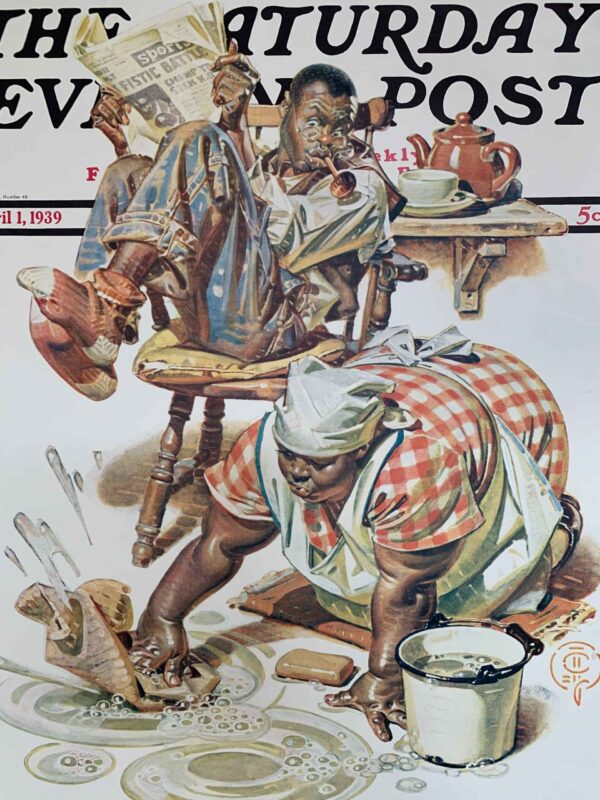 Saturday Evening Post - Art By J.C. Leyendecker (1939) 22x28 US Newstand Poster - Image 6