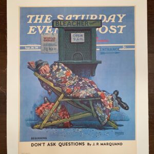 Saturday Evening Post - Art By Monte Crews (1939) 22x28 US Newstand Poster