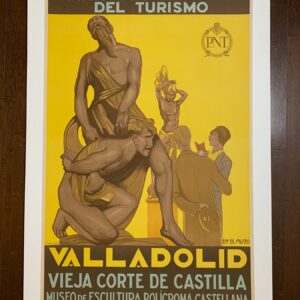 Valladolid - Art By Art Eduardo Santonja Rosale (1929) 25x39 Spanish Travel Poster LB