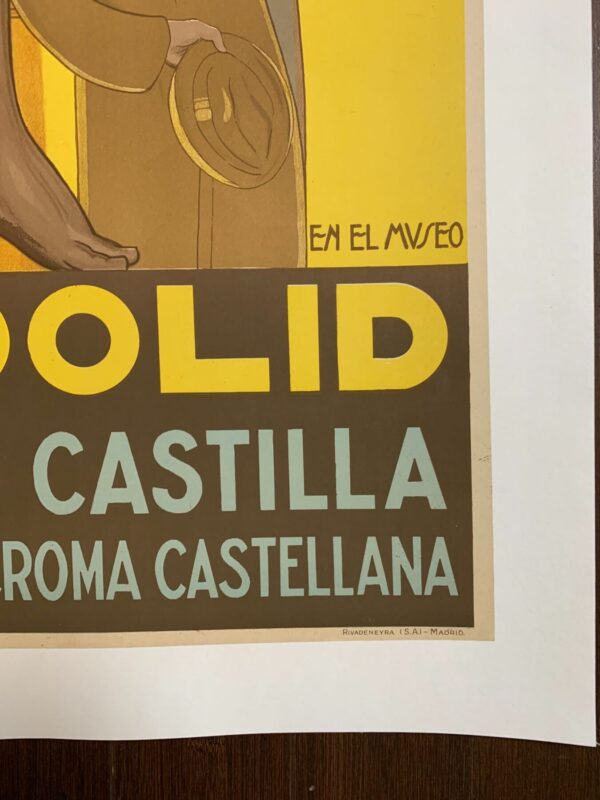 Valladolid - Art By Art Eduardo Santonja Rosale (1929) 25x39 Spanish Travel Poster LB - Image 2