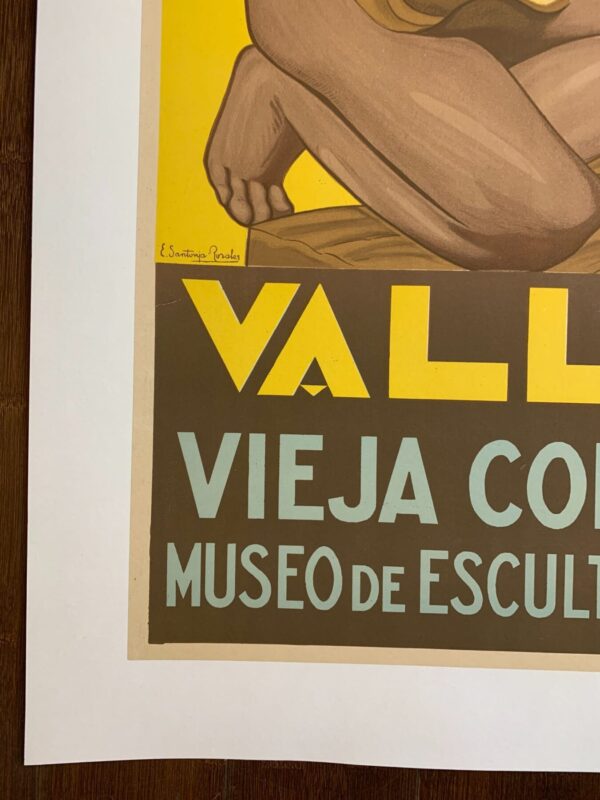 Valladolid - Art By Art Eduardo Santonja Rosale (1929) 25x39 Spanish Travel Poster LB - Image 3