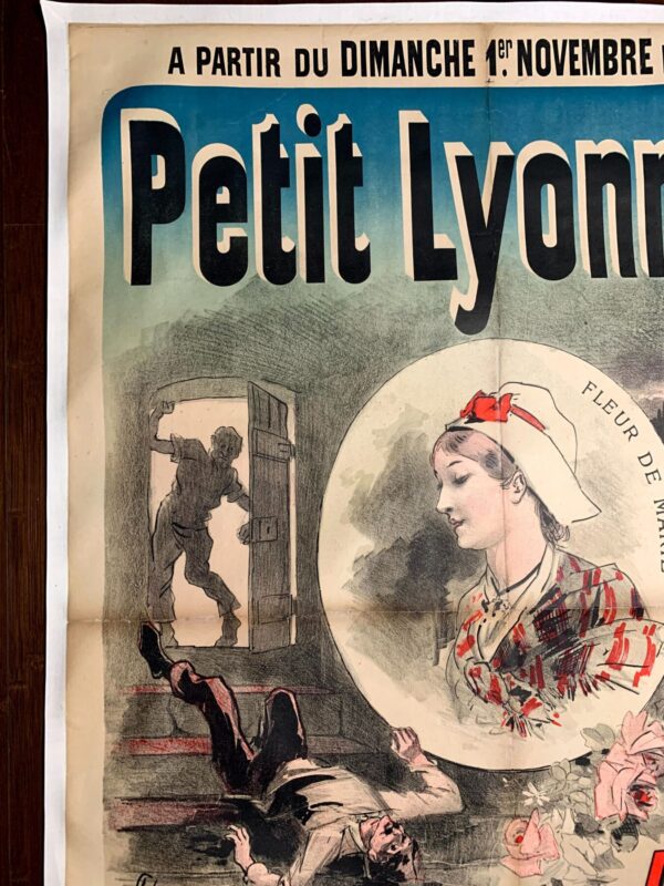 Petite Lyonnais - Art By Cheret (1885) 34.6x48.8 French Theater Poster LB - Image 6
