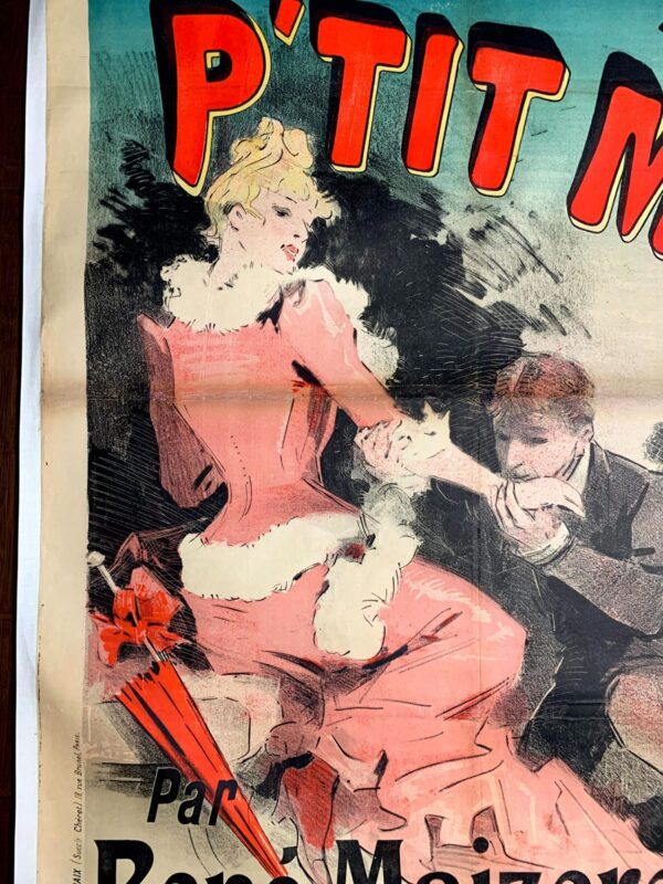 P'Tit Mi - Art By Cheret (1888) 34.6x49.2 French Theater Poster LB - Image 4