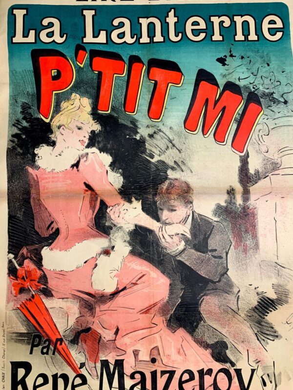 P'Tit Mi - Art By Cheret (1888) 34.6x49.2 French Theater Poster LB - Image 5