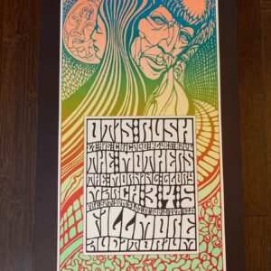 Otis, Rush, Mothers Of Invention - Fillmore Bg-53 1st Issue (1967) 13.375x22.5 US Music Poster
