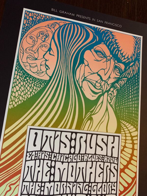 Otis, Rush, Mothers Of Invention - Fillmore Bg-53 1st Issue (1967) 13.375x22.5 US Music Poster - Image 3