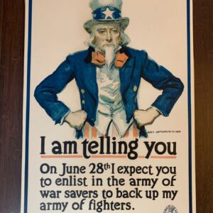 Uncle Sam - Art By James Montomery Flagg (1917) 20.125x30 US WWI Enlistment Poster