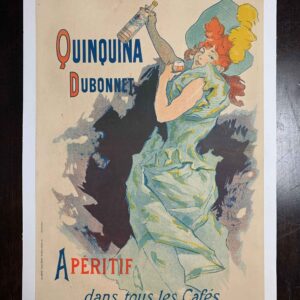 Quinquina Dubonnet - Cheret (1896) 14.75x22.75 French Advertising Poster LB