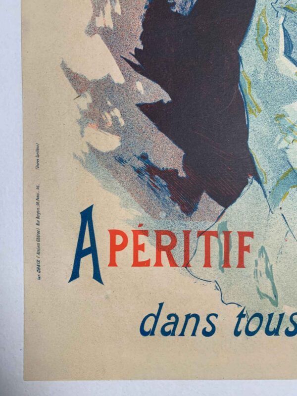 Quinquina Dubonnet - Cheret (1896) 14.75x22.75 French Advertising Poster LB - Image 4