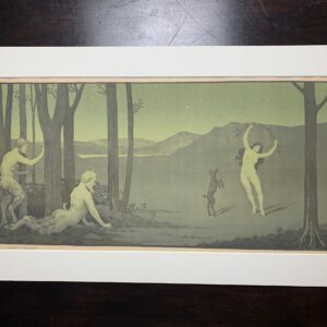 Nymphe Dansant - Paul Emile Berthon (1899) 12x24 French Lithograph