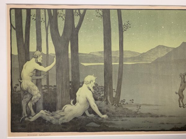 Nymphe Dansant - Paul Emile Berthon (1899) 12x24 French Lithograph - Image 2