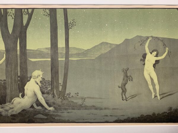 Nymphe Dansant - Paul Emile Berthon (1899) 12x24 French Lithograph - Image 3