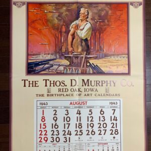 United We Stand Calendar (1943) 36 x 41 Rare US Salesman Sample WWII
