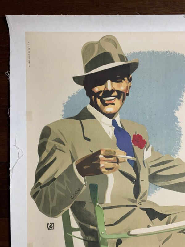 Hofele Clothing - Art by B (1930's) 33x47.5 German Advertising Poster LB - Image 2
