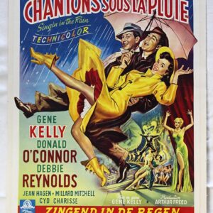 Singin' In The Rain (Chantons Sous La Pluie) (1952) Belgian 14x22 Movie Poster LB
