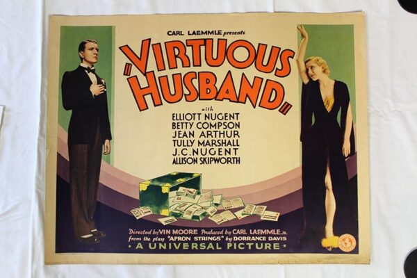 Virtuous Husband (1931) Half Sheet Movie Poster