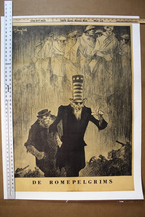 De Romepelgrims (1943) 42x30 Dutch WWII Poster LB