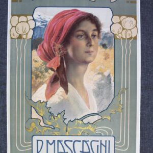Amica - Art by Pietro Mascagni (1905) 18x27 French Advertising Poster LB
