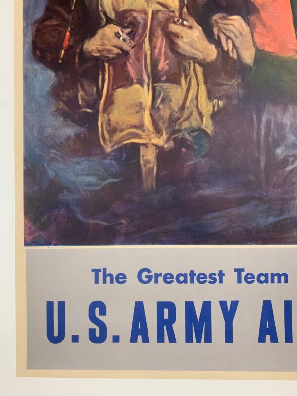 Fly for Her Liberty - Art by Christy (1944) 25x38 US WWII War Poster LB - Image 5