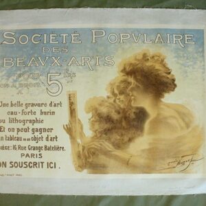 Societe Populaire - Art By Maurice Neumont (1908) 18x26 French Advertising Poster LB