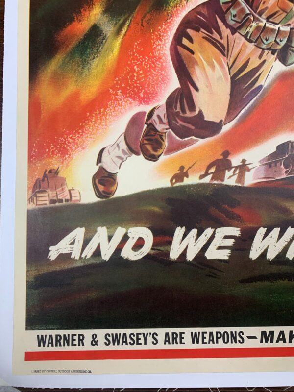 Work the Way They Fight (1943) 31.125x40 US WWII Poster LB - Image 5
