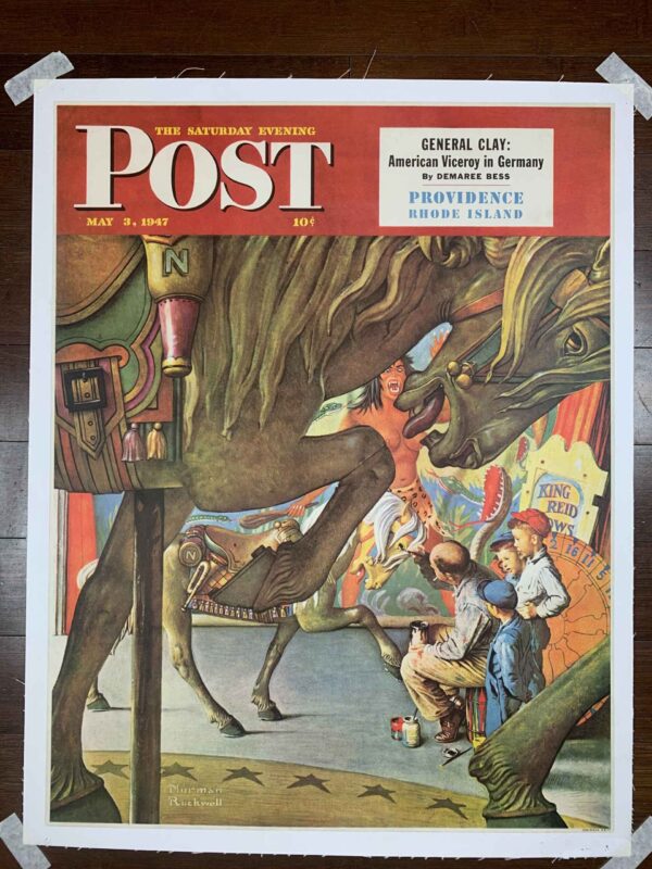 Saturday Evening Post - Art By Norman Rockwell (1947) 22x28 US Newstand Poster