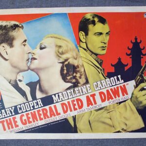 The General Died At Dawn (1936) US Half Sheet Movie Poster