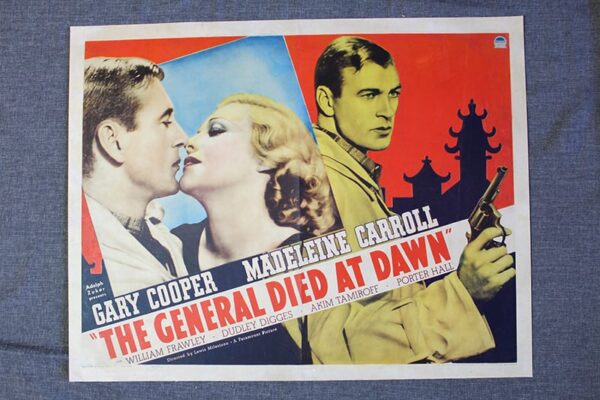 The General Died At Dawn (1936) US Half Sheet Movie Poster