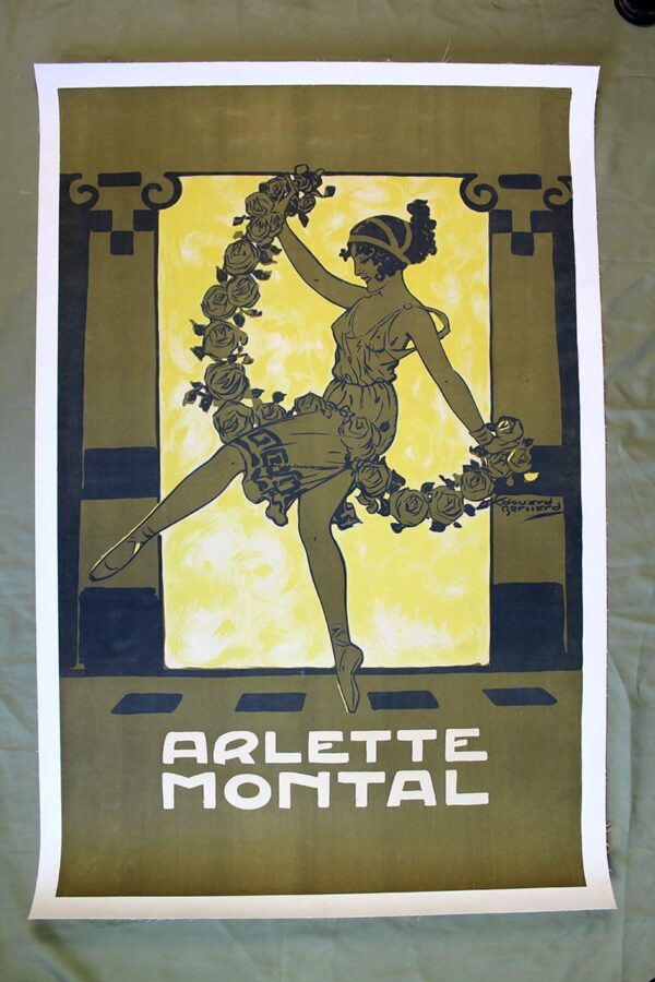Arlette Montal - Art By Edouard Alexandre Bernard (1914) 31x48 French Advertising Poster LB