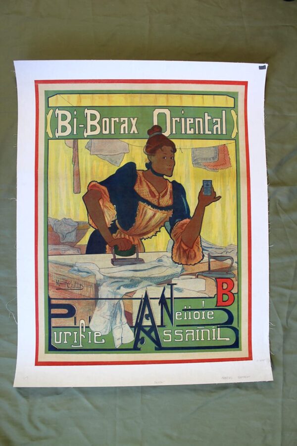 Bi Borax Oriental - Art By Marcel Clement (1895) 34x26 French Advertising Poster LB
