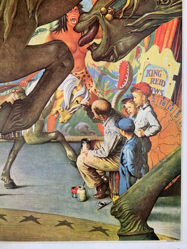 Saturday Evening Post - Art By Norman Rockwell (1947) 22x28 US Newstand Poster - Image 4
