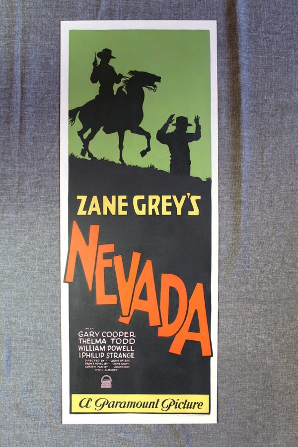 Nevada - Gary Cooper (1927) US Insert Movie Poster