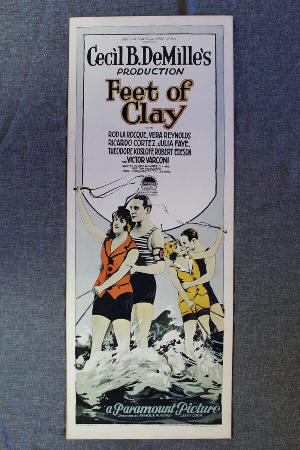 Feet Of Clay (1924) US Insert Movie Poster