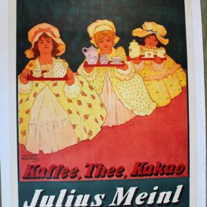 Julius Meinl Coffee - Art by Adolf Karpellus (1905) 37.5x49.5 Austrian Advertising Poster LB